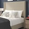 Flash Furniture Beige Queen Platform Bed with Tufted Headboard YK-1077-BEIGE-Q-GG - alternate 7